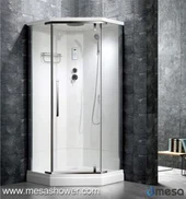 ห้องอาบน้ำฝักบัวมุมหัวเพชรพร้อมบานพับกระจก