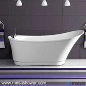 อ่างแช่อะคริลิคที่มีลักษณะเป็นทรงรี