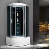 ถาดฝักบัวอาบน้ำแบบถาดขนาดใหญ่พร้อมประตูเลื่อนกระจก M-500-BS