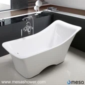 สไตล์ยุโรปที่มีรูปร่างไม่เหมือนใครอ่างอาบน้ำอะคริลิคแบบอิสระ, สีขาว