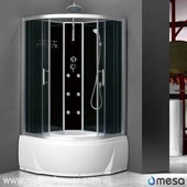 รูปทรงตัวถังอาคารห้องอาบน้ำห้องปลอดหลังคา M-501-AE
